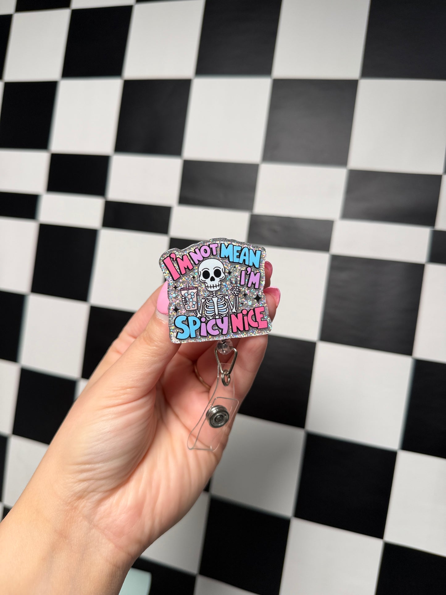 Spicy Nice Badge Reel