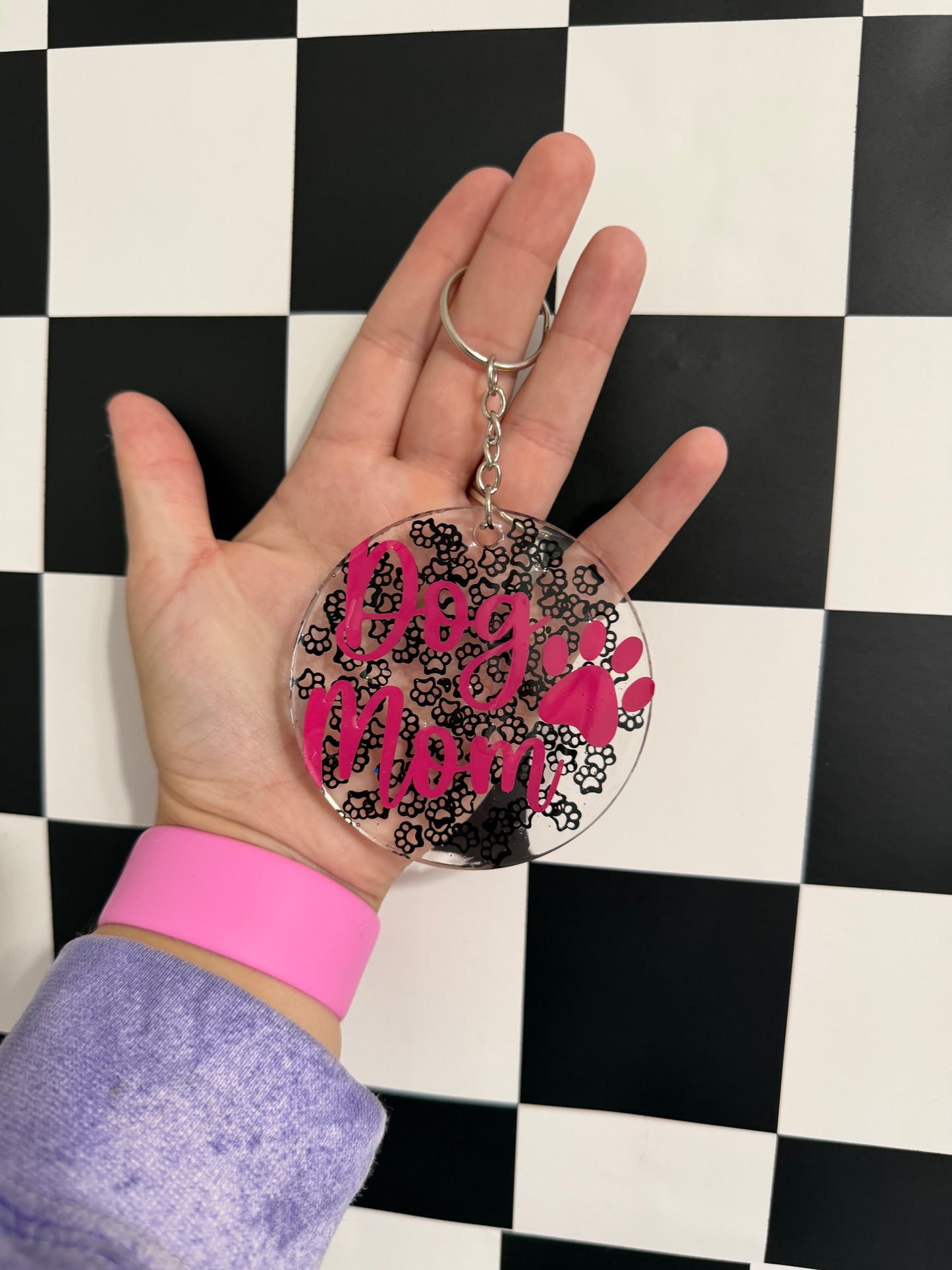 Dog Mom Keychain