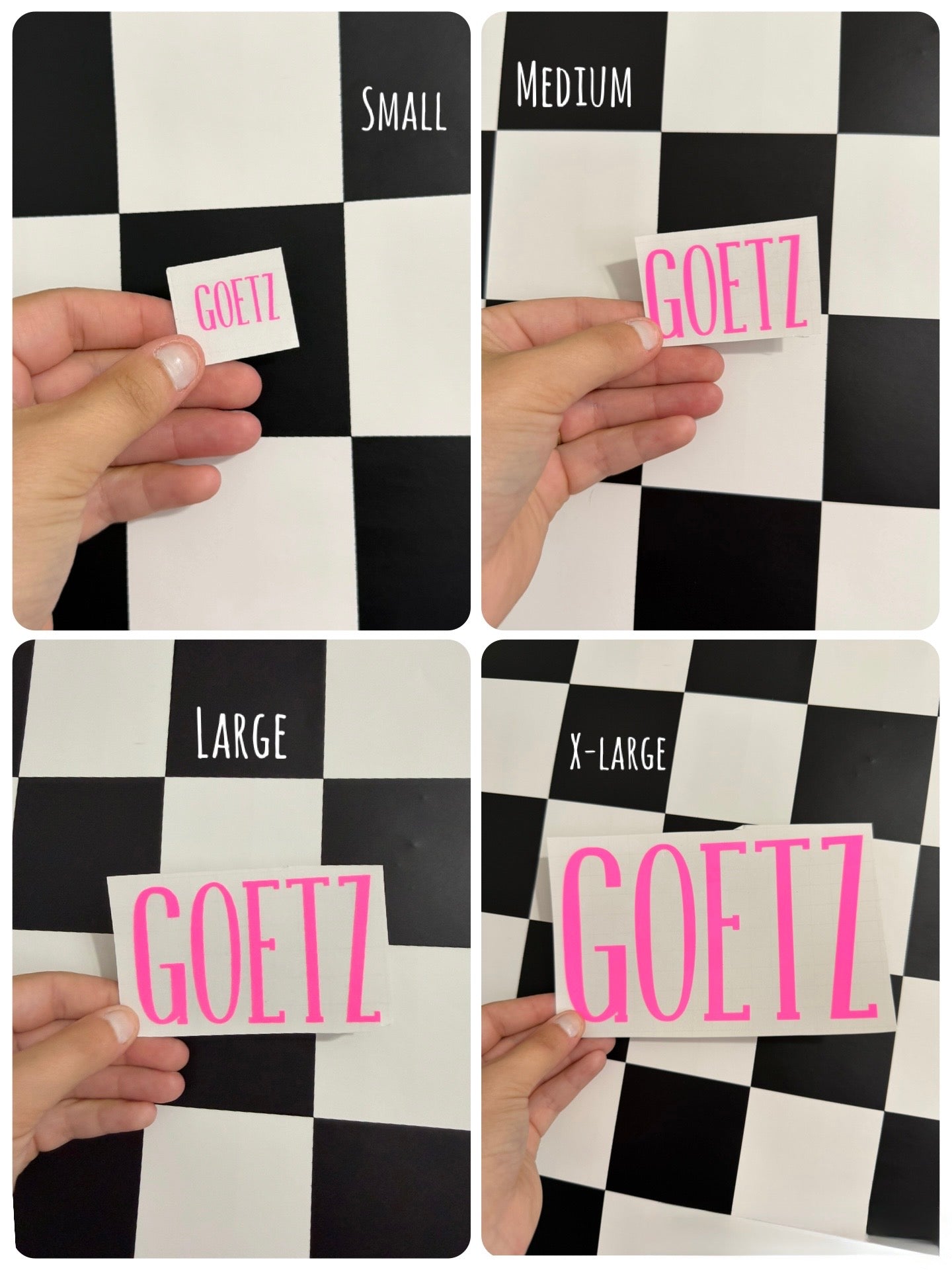 Vinyl Name Decal (Large)